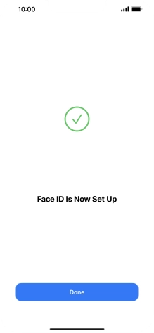 Press Done. If you haven't previously selected a phone lock code, key in a code of your own choice twice.