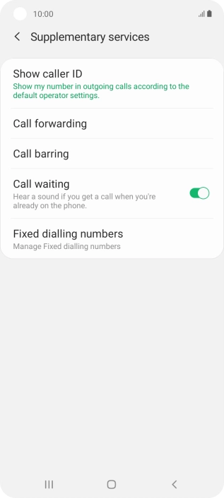 Press Fixed dialling numbers.
