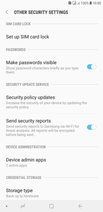 Press Set up SIM card lock.