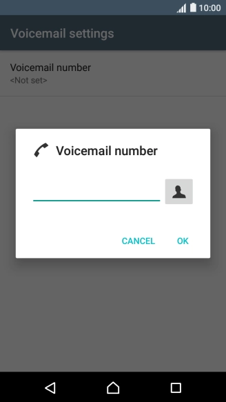Key in (prefix) 5 (your phone number) and press OK.