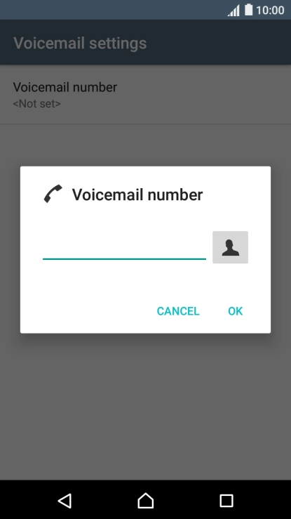 Key in (prefix) 5 (your phone number) and press OK.
