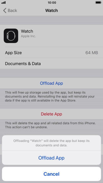 Press Offload App.