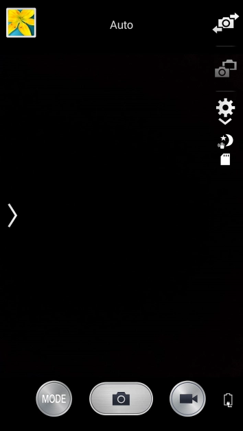 Press the settings icon.