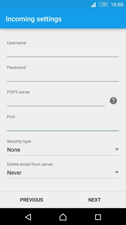 Press the drop down list below 