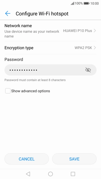Press Network name.