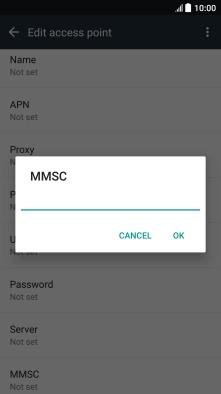 Key in http://www.vodafone.ie/mms and press OK.