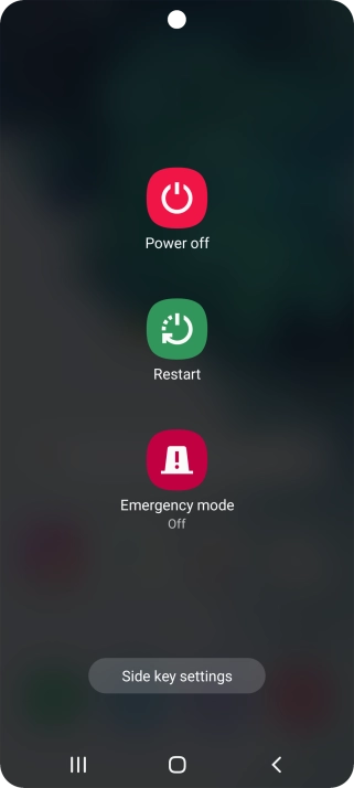 Press Power off.