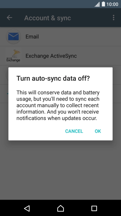 If you turn off the function, press OK.