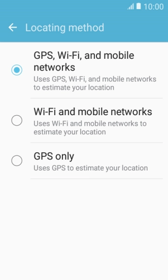 If you select GPS, Wi-Fi, and mobile networks, your phone can find your exact position using the GPS satellites, the mobile network and nearby Wi-Fi networks. Satellite-based GPS requires a clear view of the sky.