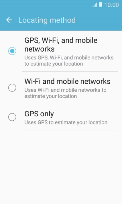 If you select GPS, Wi-Fi, and mobile networks, your phone can find your exact position using the GPS satellites, the mobile network and nearby Wi-Fi networks. Satellite-based GPS requires a clear view of the sky.