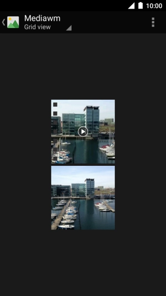 Press and hold the required picture or video clip.
