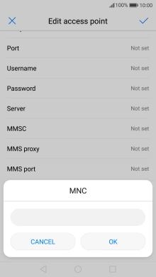 Key in 01 and press OK.