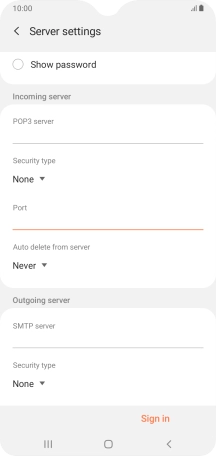 Press the drop down list below 