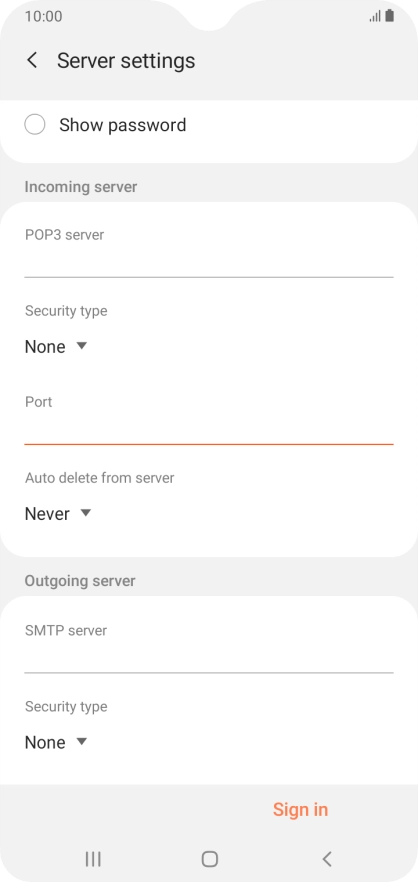 Press the drop down list below 