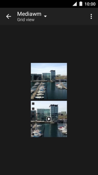 Press and hold the required picture or video clip.