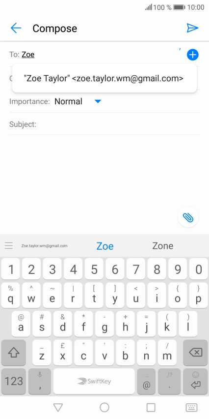 Press the required contact.