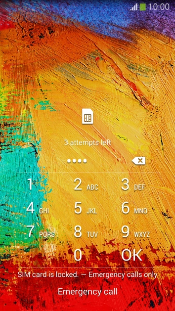 Key in your PIN and press .