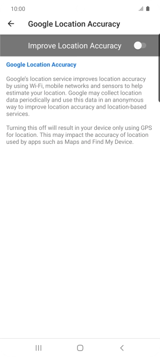 If you press the indicator next to 