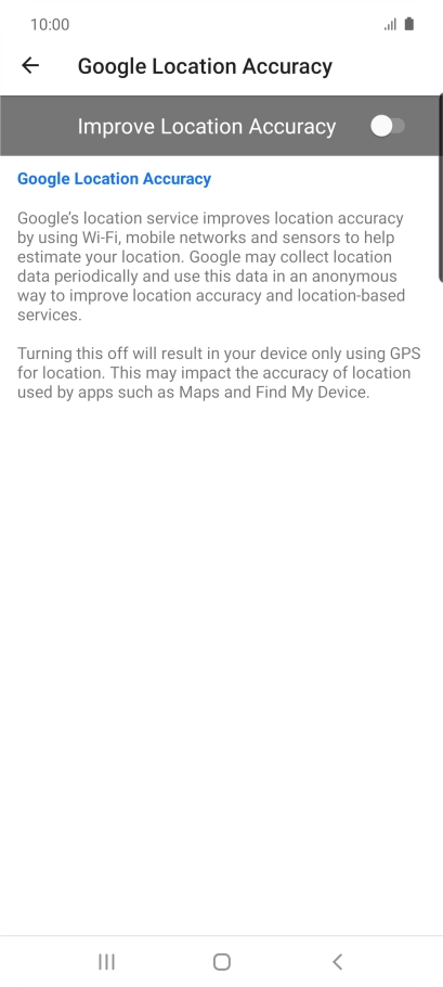If you press the indicator next to 
