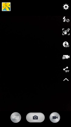 Press the flash icon repeatedly to select the required setting.