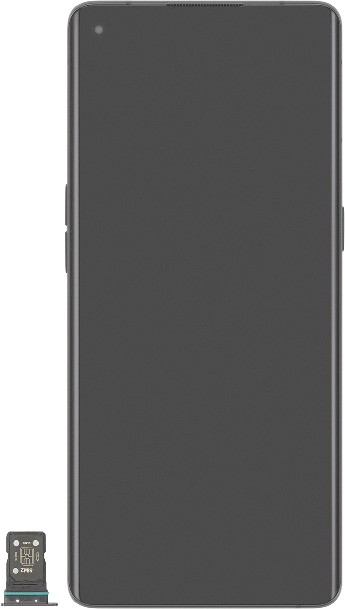 Turn your SIM as illustrated in the second SIM holder and place it in the SIM holder.