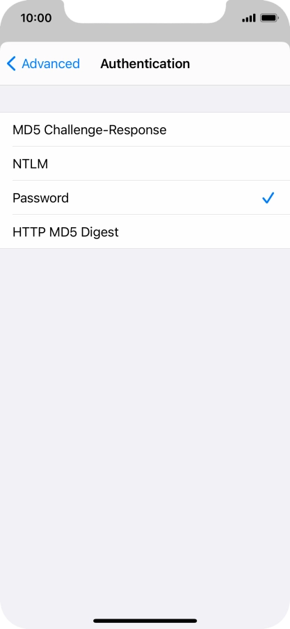 Press Password.