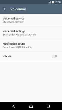 Press Voicemail settings.
