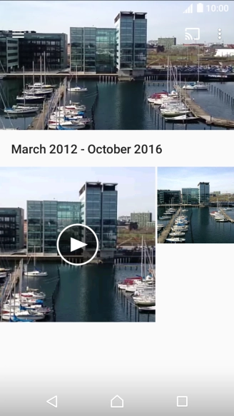 Press the required picture or video clip.