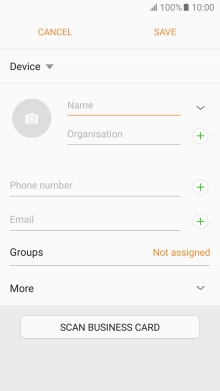 Press Name and key in the required name.