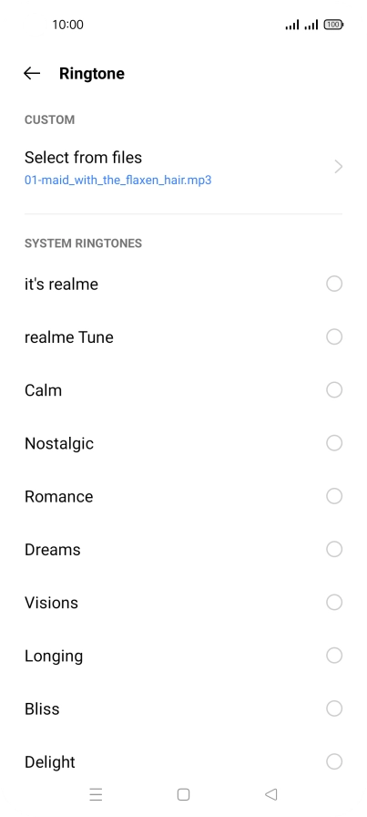 Press the Home key to return to the home screen.