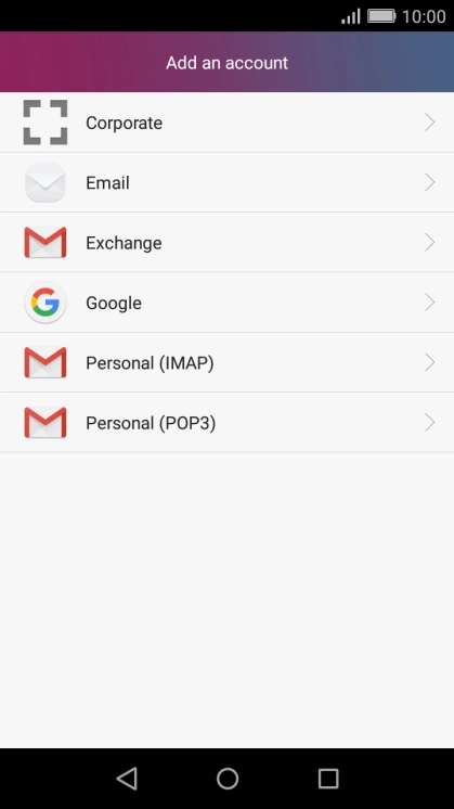 Press Google.