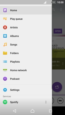 Press the required category and go to the required audio file.