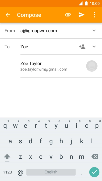 Press the required contact.