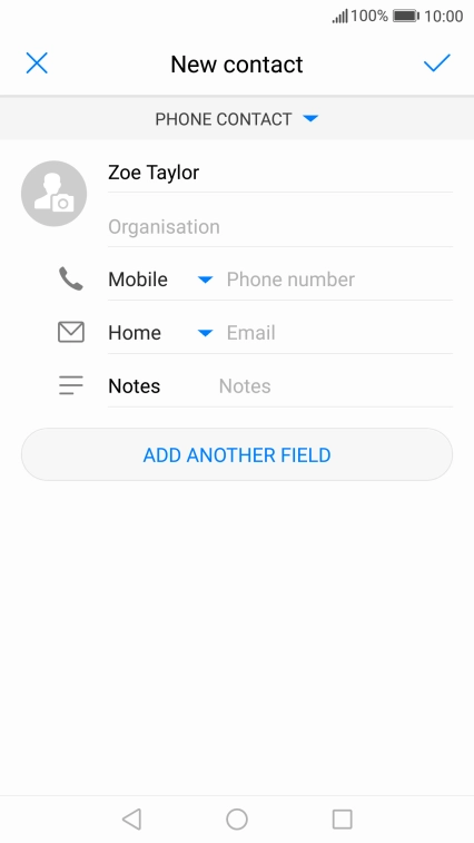 Press Phone number and key in the required phone number.