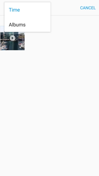 Press Albums and go to the required folder.