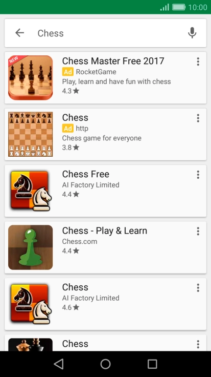 Press the required app.