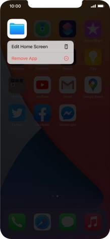 Press Remove App.