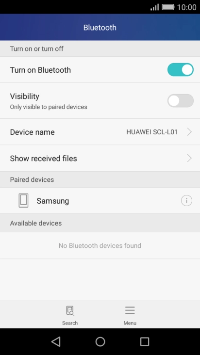 Press the Home key to return to the home screen.