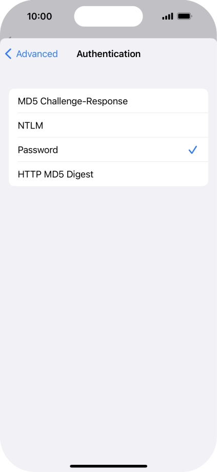 Press Password.