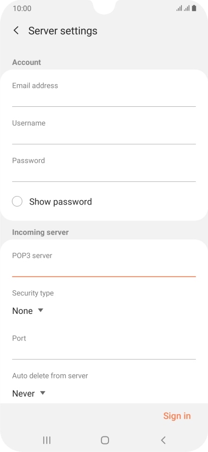 Press the drop down list below 