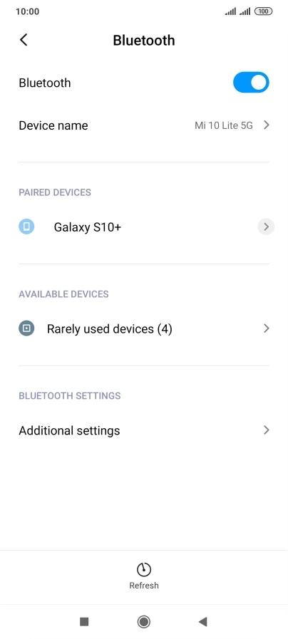 Press the Home key to return to the home screen.
