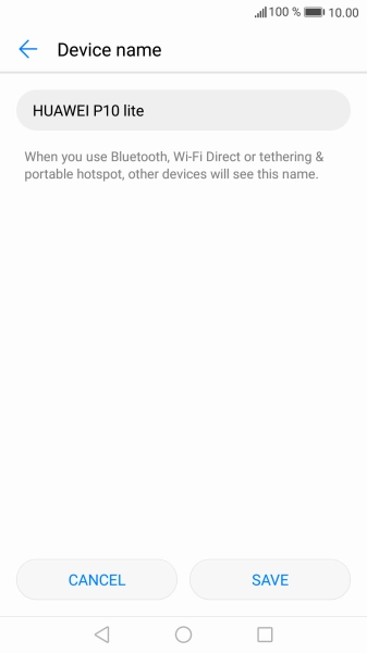 Key in the required Wi-Fi hotspot name and press SAVE.