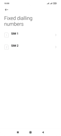 Press the required SIM.