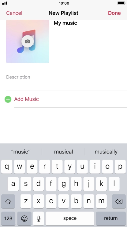 Press Add Music.