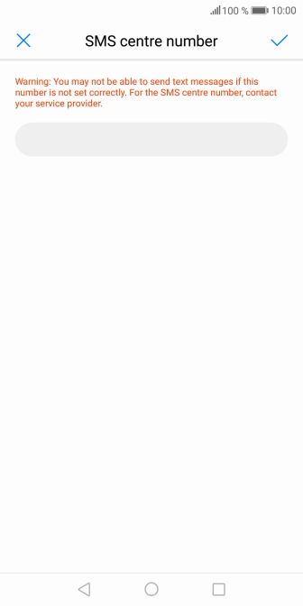 Press the text input field.