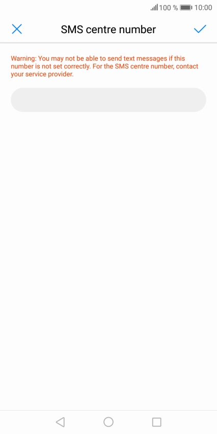 Press the text input field.
