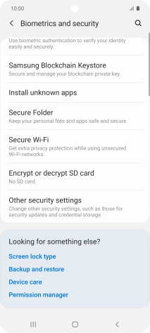 Press Other security settings.