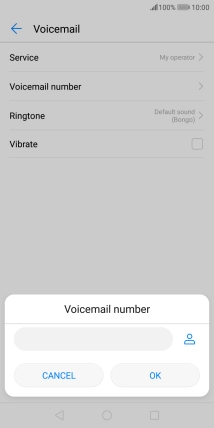Key in (prefix) 5 (your phone number) and press OK.
