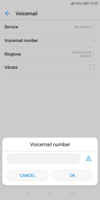 Key in (prefix) 5 (your phone number) and press OK.