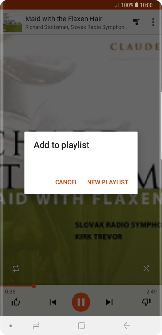 Press NEW PLAYLIST.